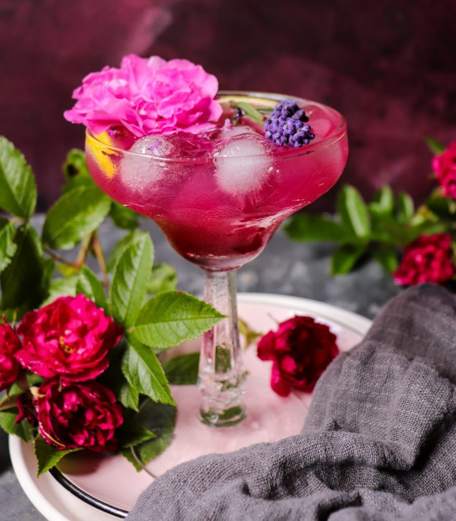 Lavender Rose Gin Cocktail with Empress 1908