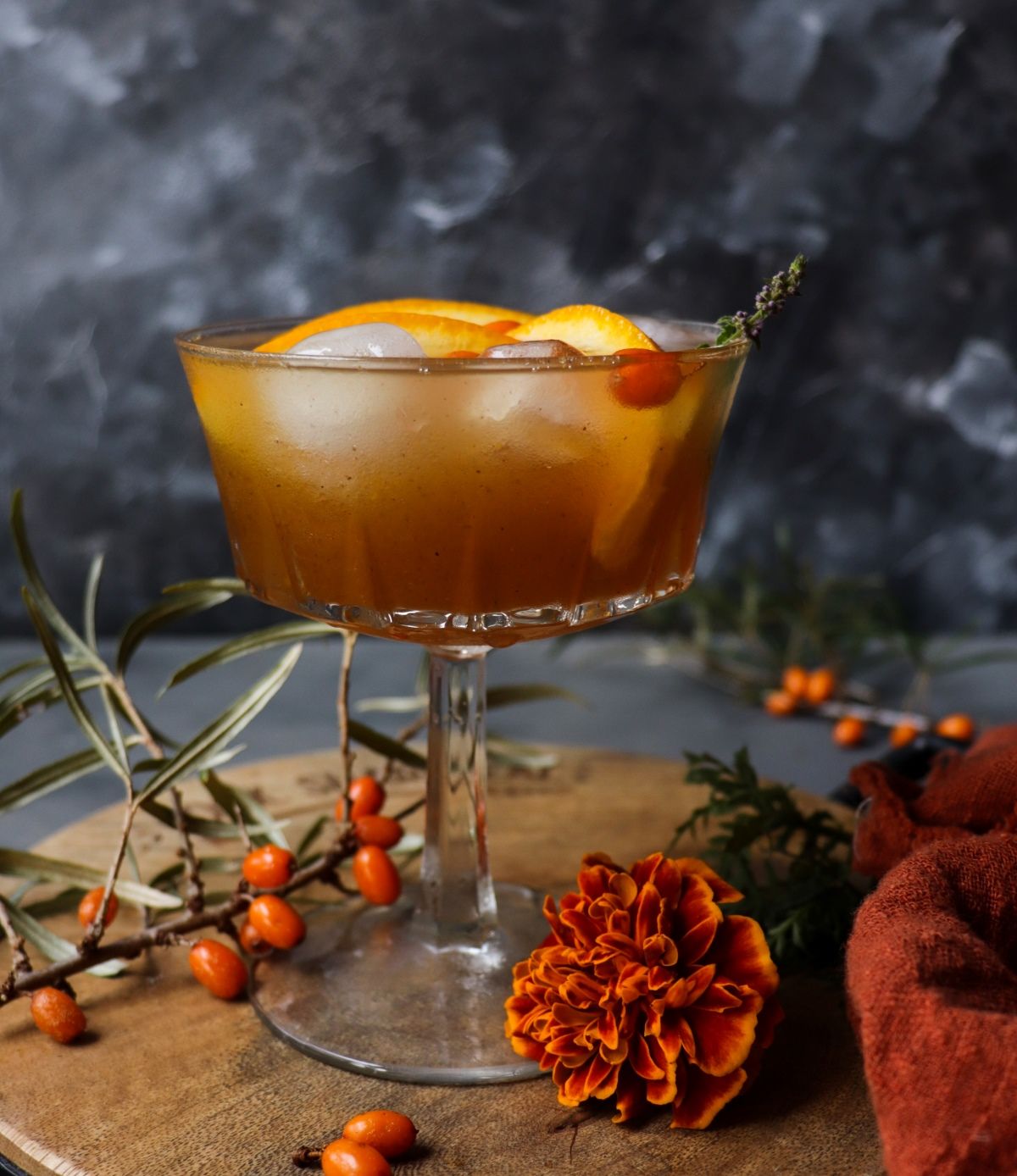 Sea Buckthorn Gin Cocktail