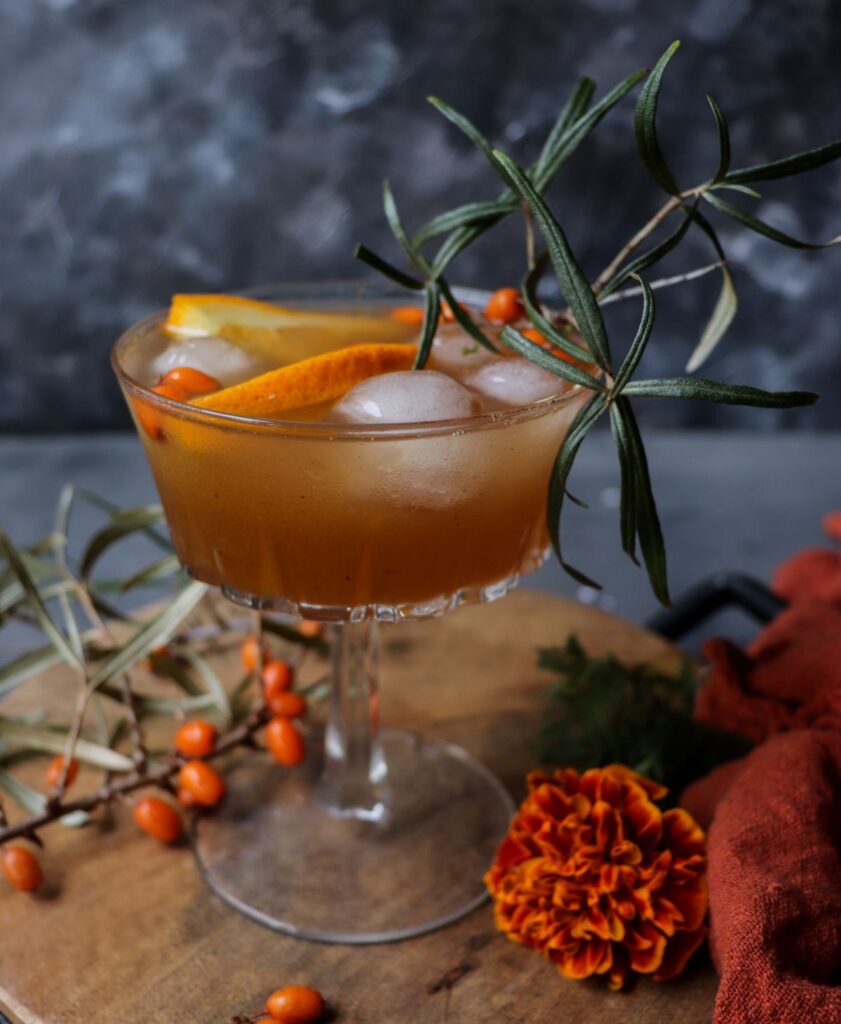 Orange Sea Buckthorn Cocktail