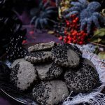 Black Sesame Shortbread Cookies