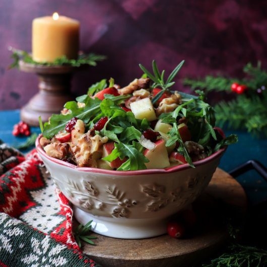 Festive Apple Cranberry Walnut Salad for the Holidays