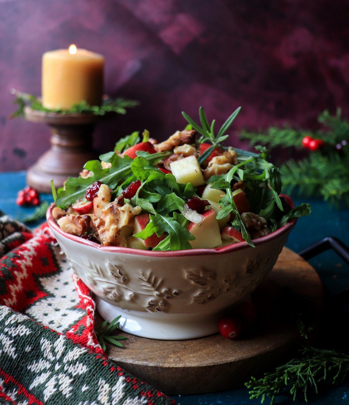 Apple Cranberry Walnut Salad