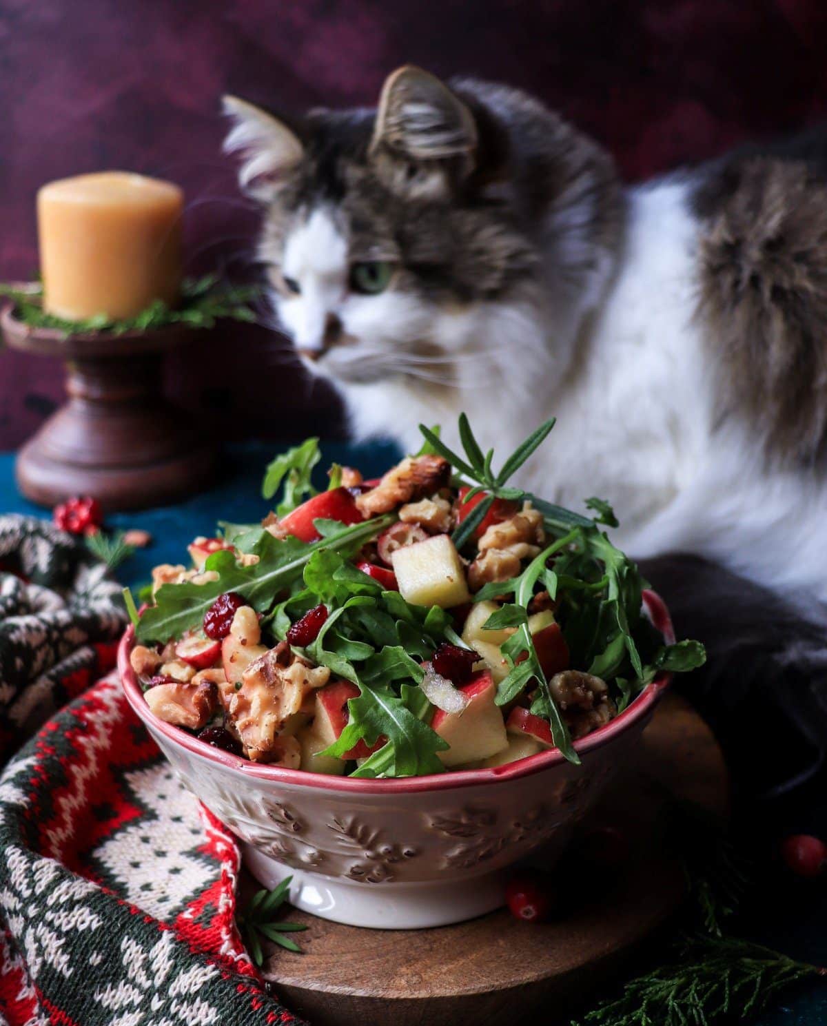 Apple Cranberry Walnut Salad