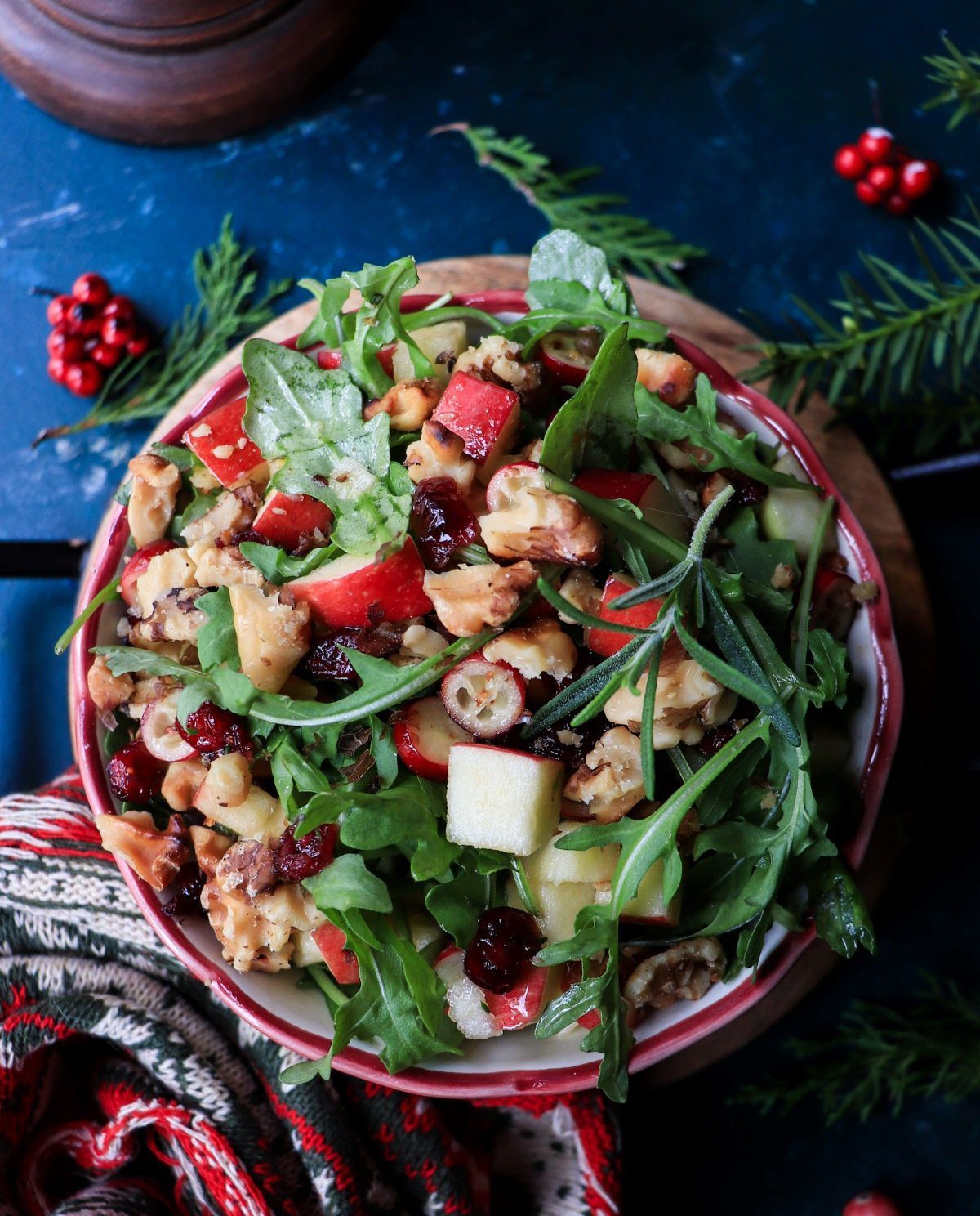 Apple Cranberry Walnut Salad