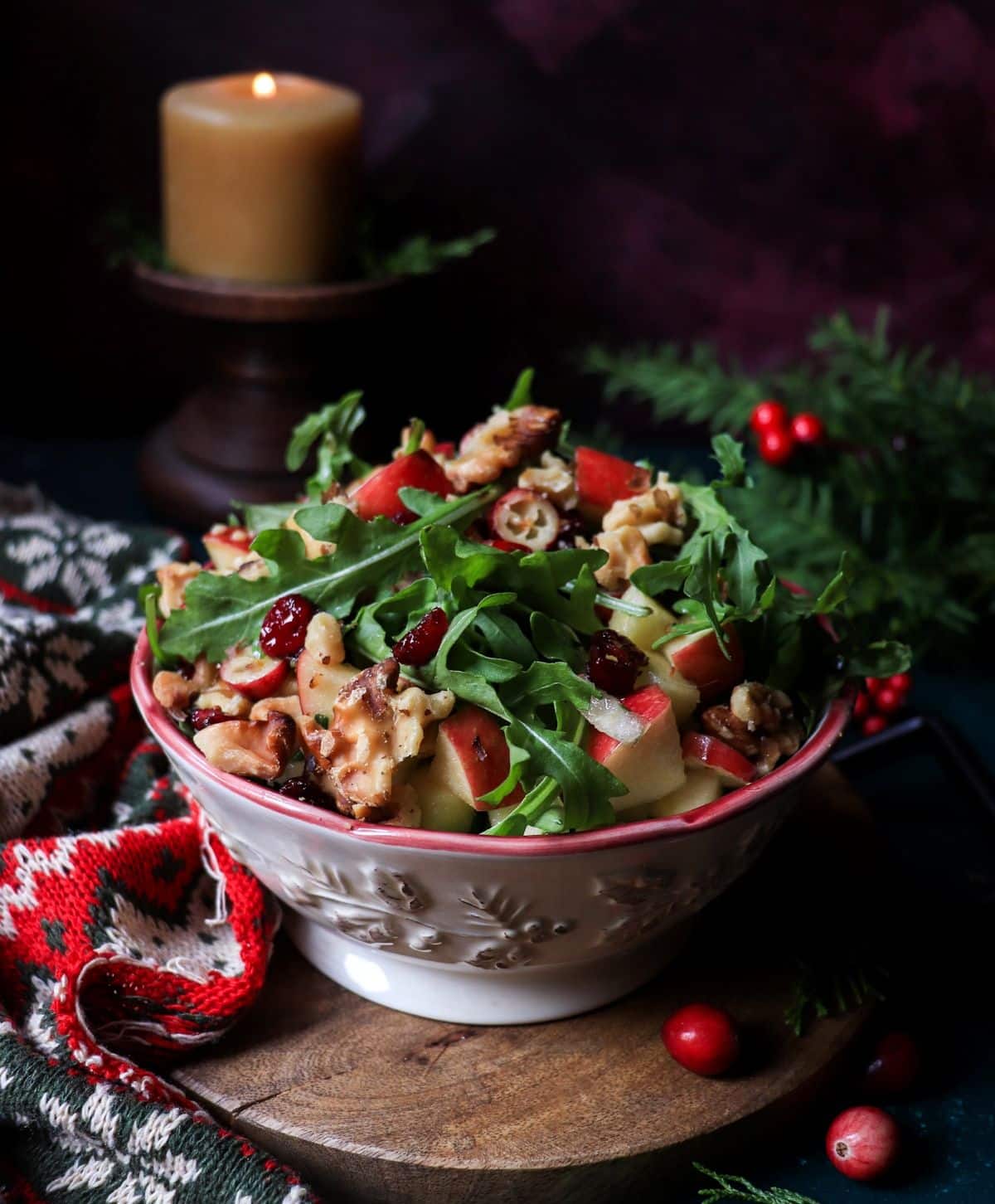 Apple Cranberry Walnut Salad