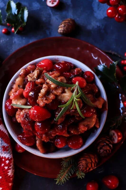 Festive Cranberry Walnut Relish for the Holidays