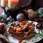 Crêpes with Butternut Squash, Ham and Chestnuts