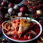 Crêpes with Cranberry Orange Sauce