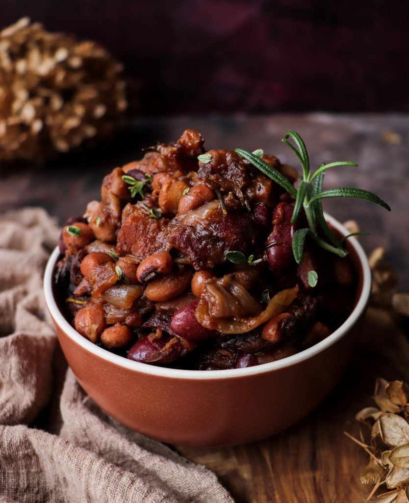 Bean Stew with Ham and Prunes