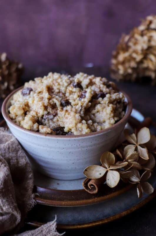 Cinnamon Raisin Millet Porridge