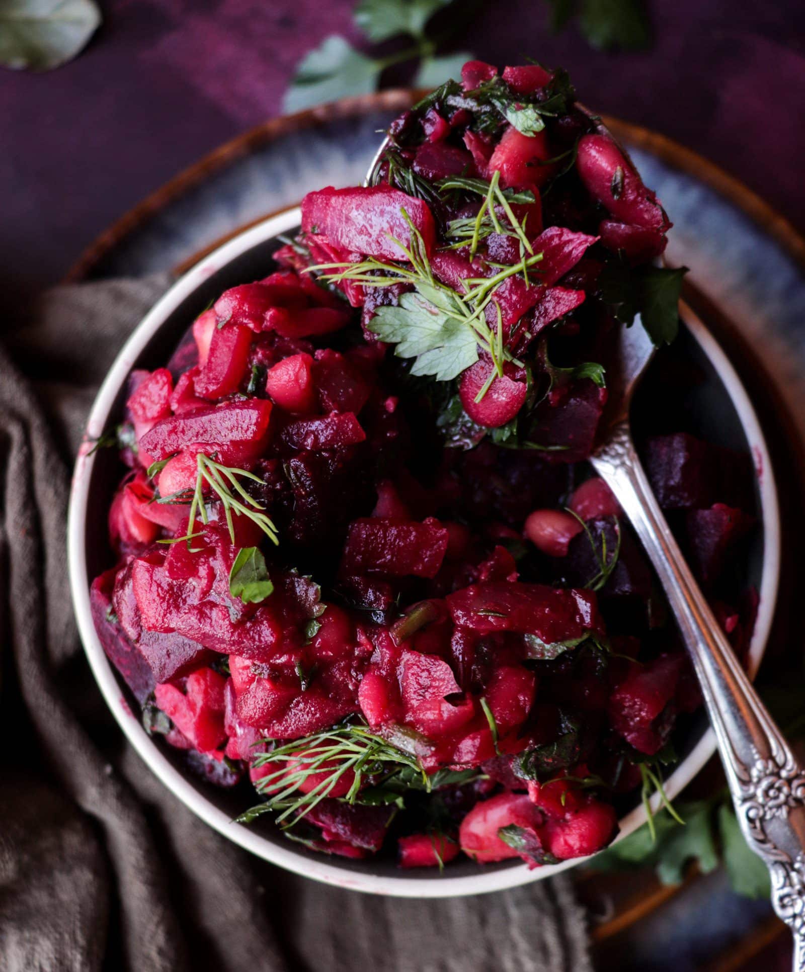 Leftover Beetroot Bean Stew