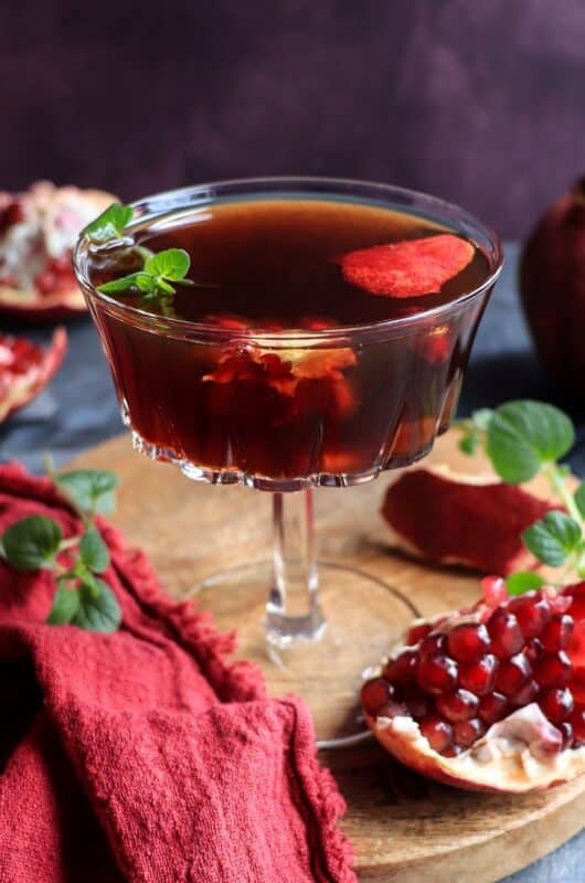 Pomegranate Brandy Cocktail