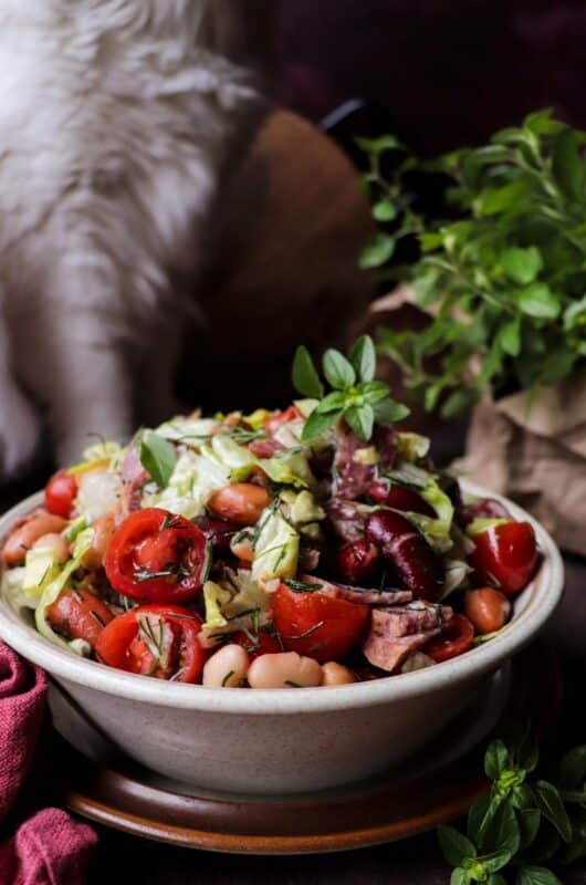 Bean Salami Salad