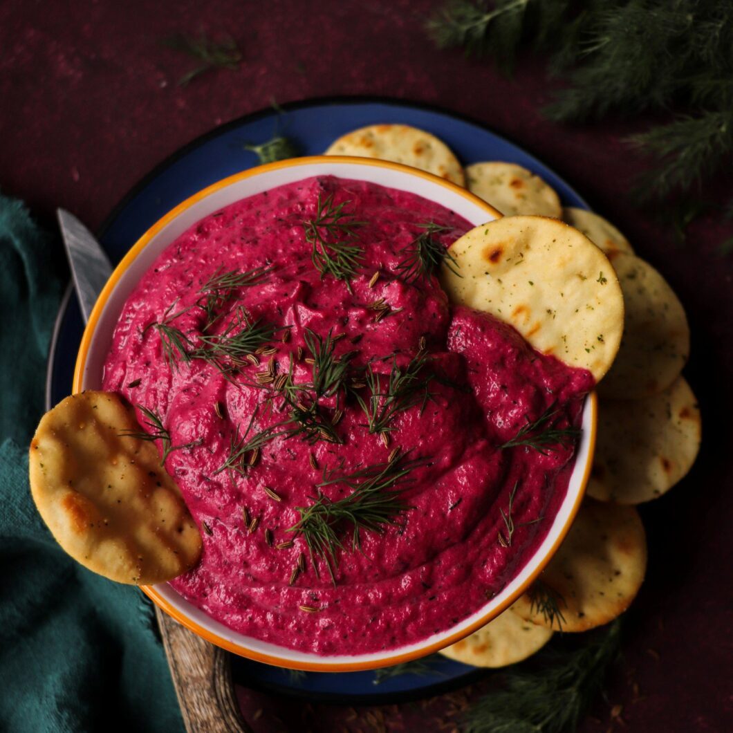 Beetroot Dip with Caraway Seeds and Dill
