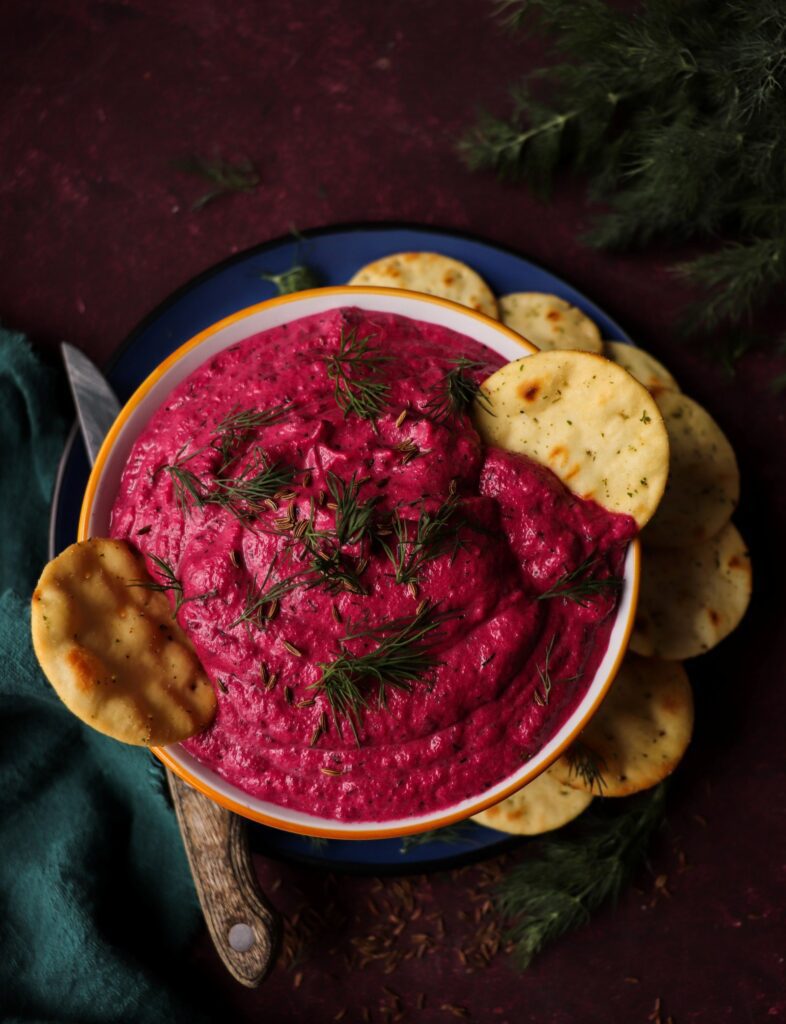 Beetroot Dip with Caraway Seeds and Dill