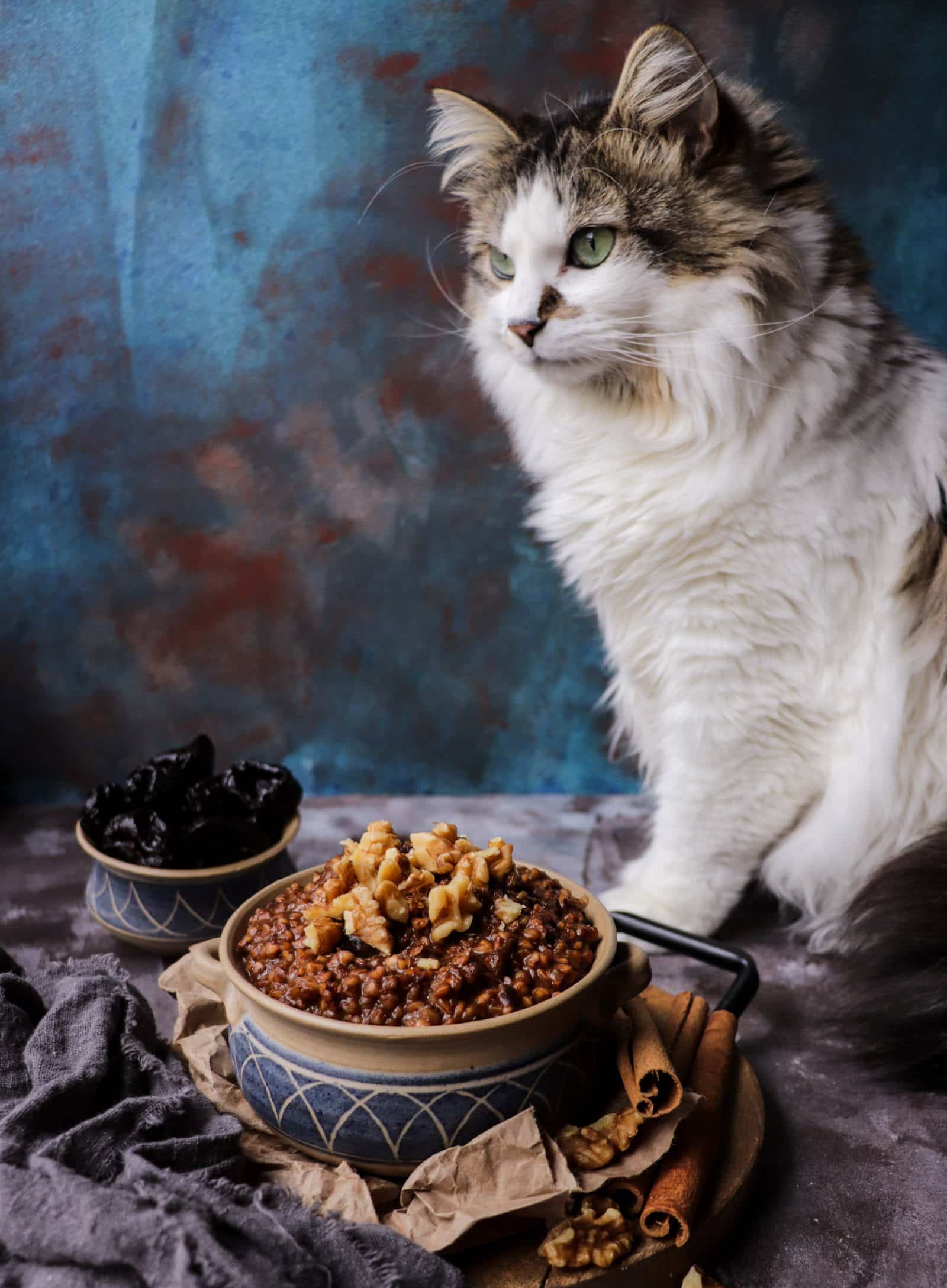 Buckwheat Porridge with Prunes and Walnuts