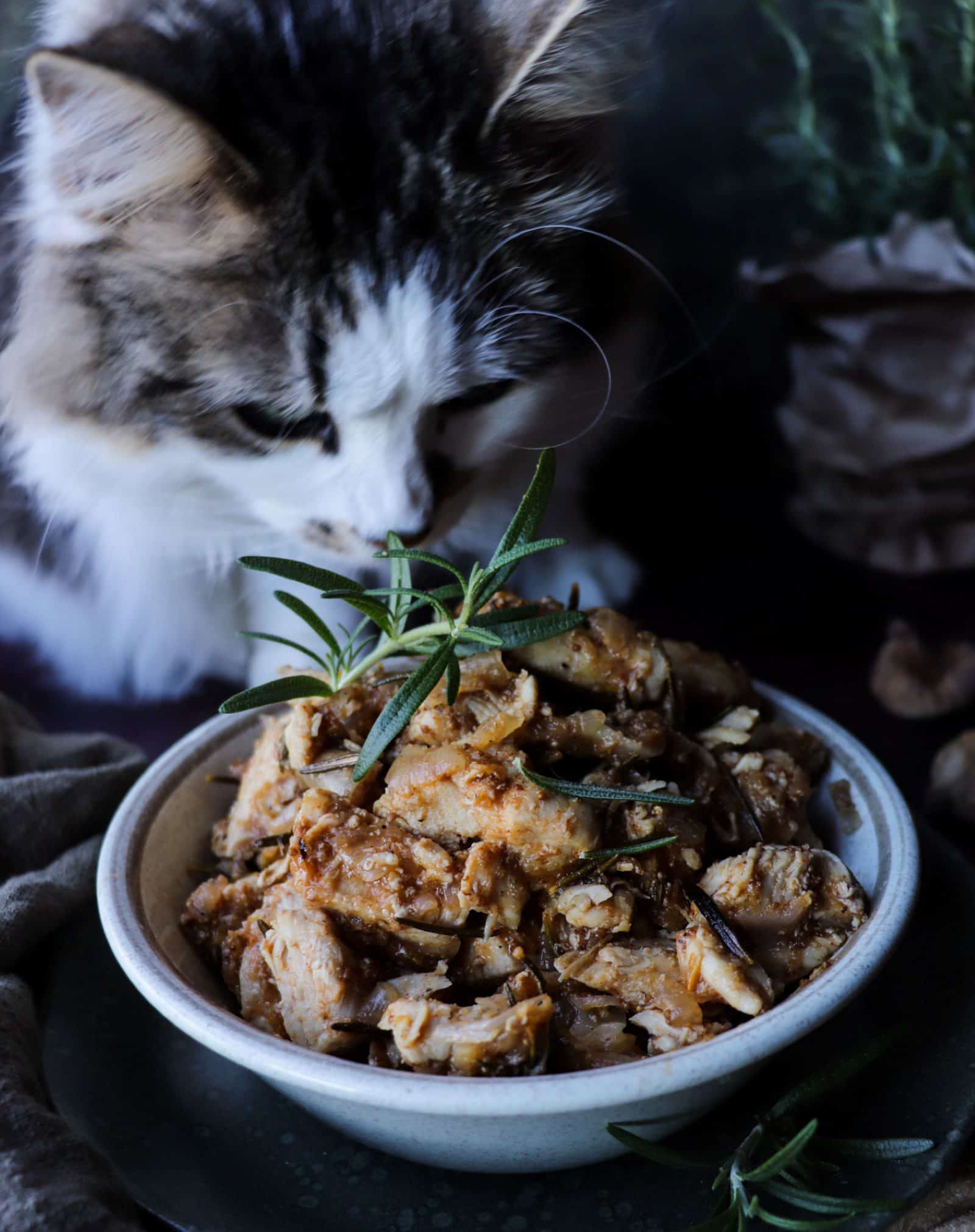 Chicken with White Wine, Figs and Rosemary