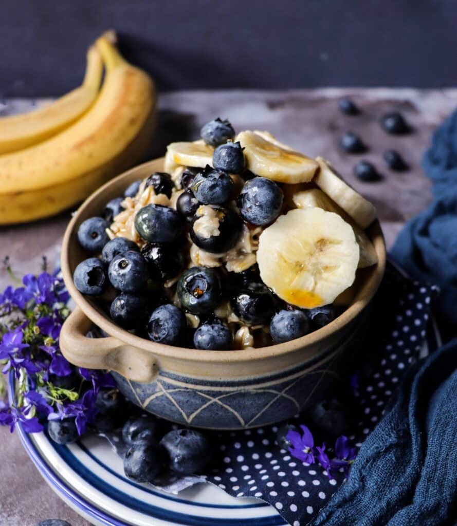 Maple Banana Blueberry Oatmeal