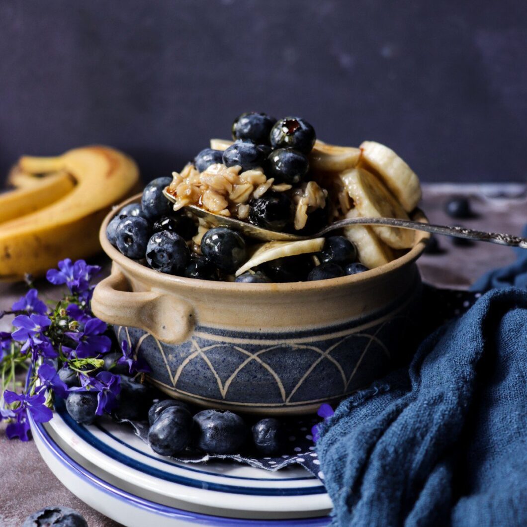 Maple Banana Blueberry Oatmeal