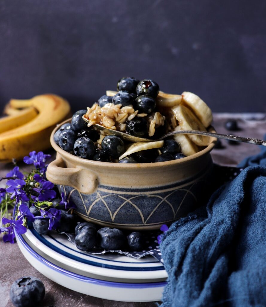 Maple Banana Blueberry Oatmeal