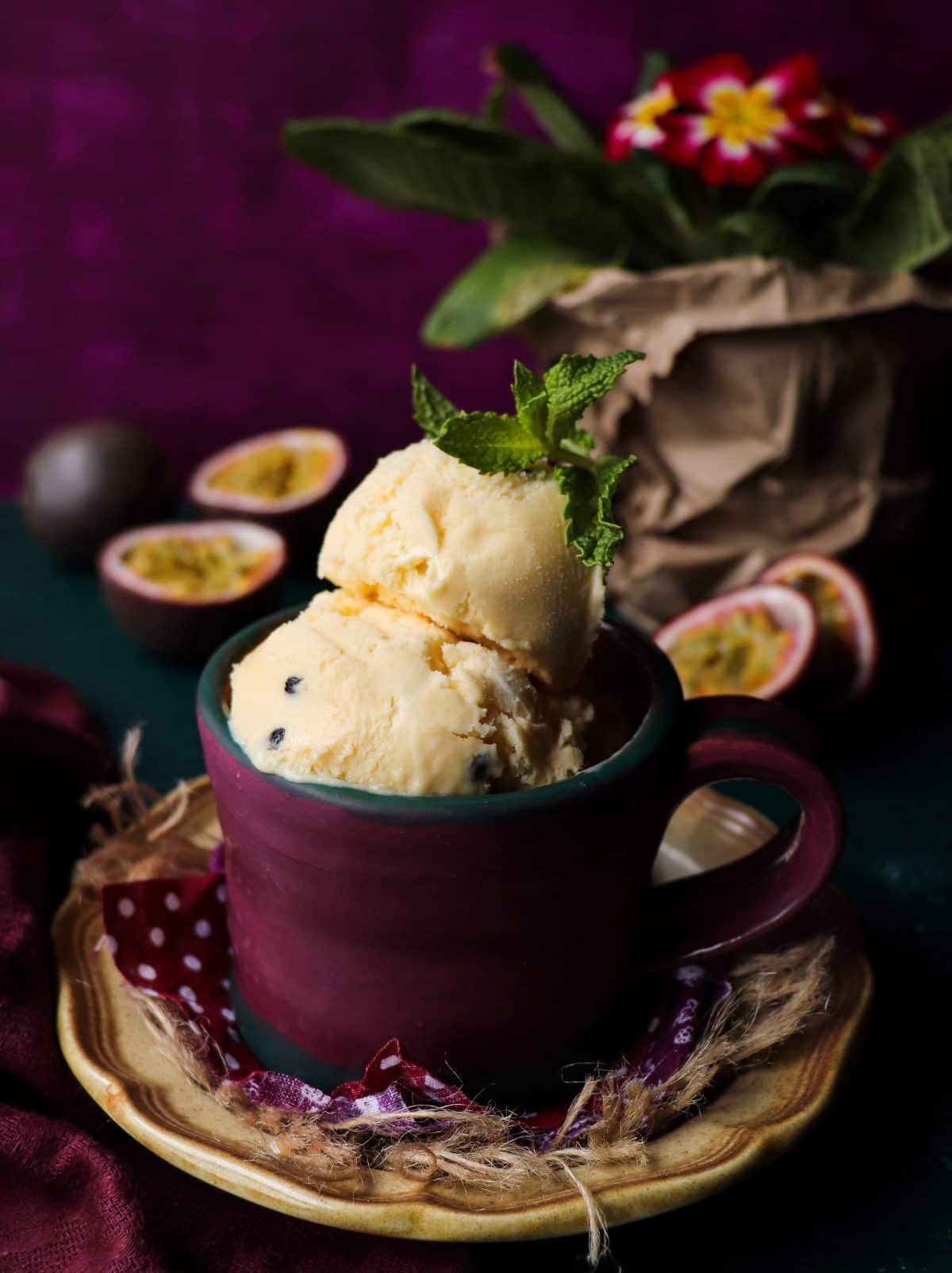Passion Fruit Ice Cream