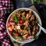 Pasta Salad with Salami, Mozzarella and Sun-Dried Tomatoes