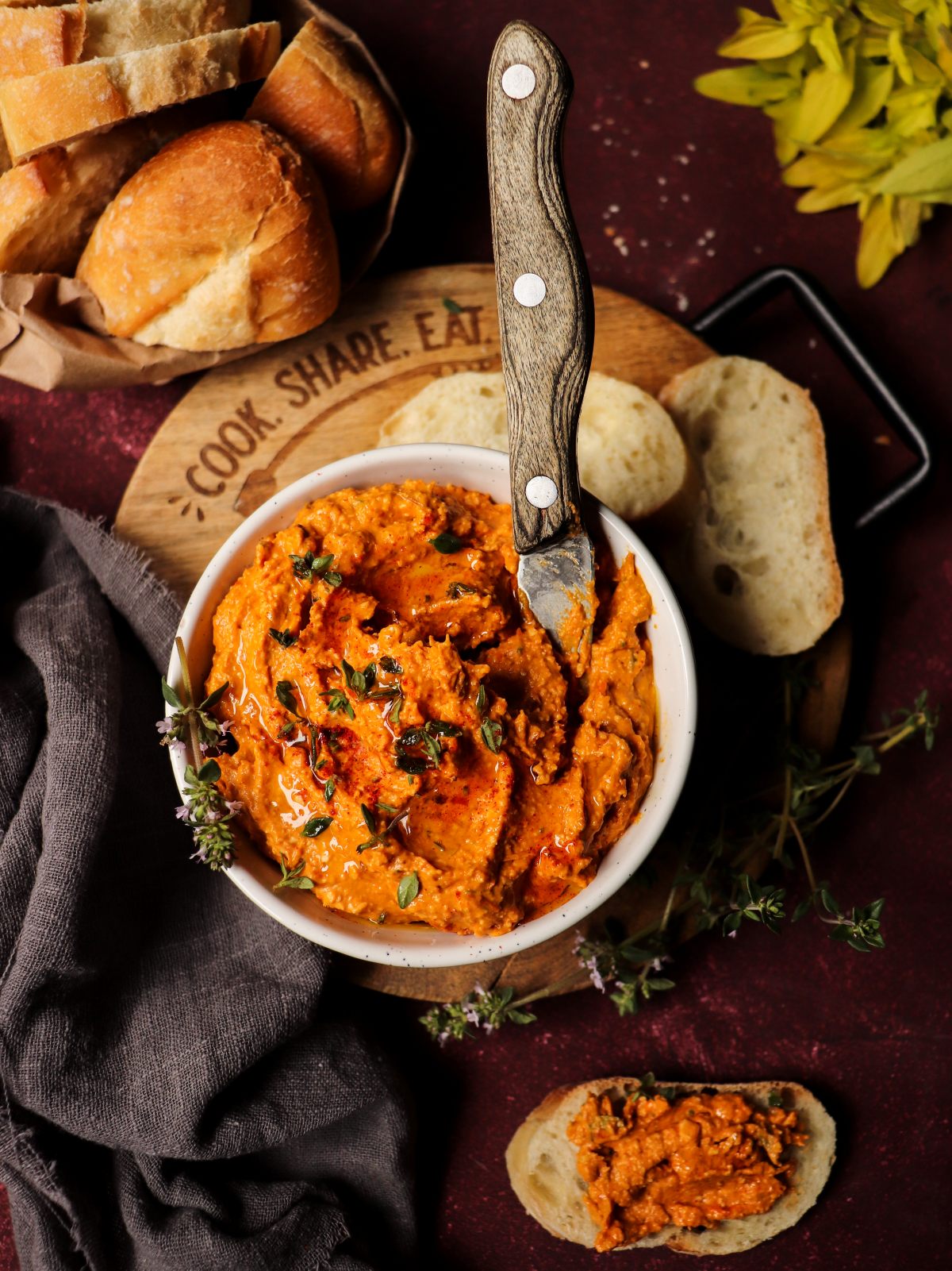 Roasted Sweet Pepper Dip