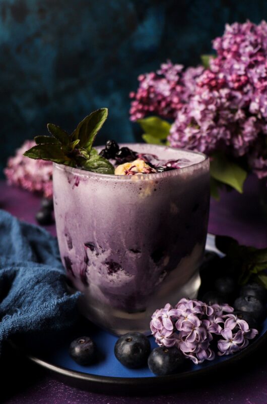 Boozy Blueberry Milkshake