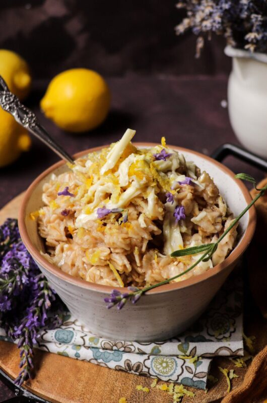 Lavender Lemon Oatmeal