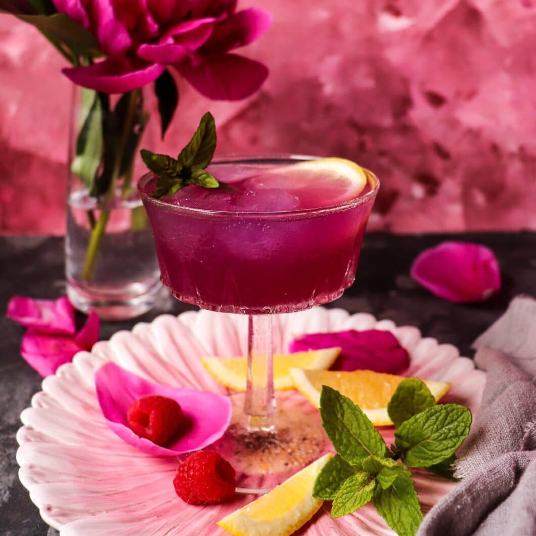 Rose Limoncello Empress 1908 Gin Cocktail