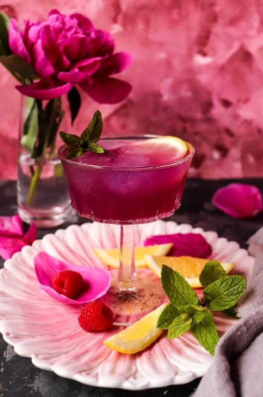 Rose Limoncello Empress 1908 Gin Cocktail