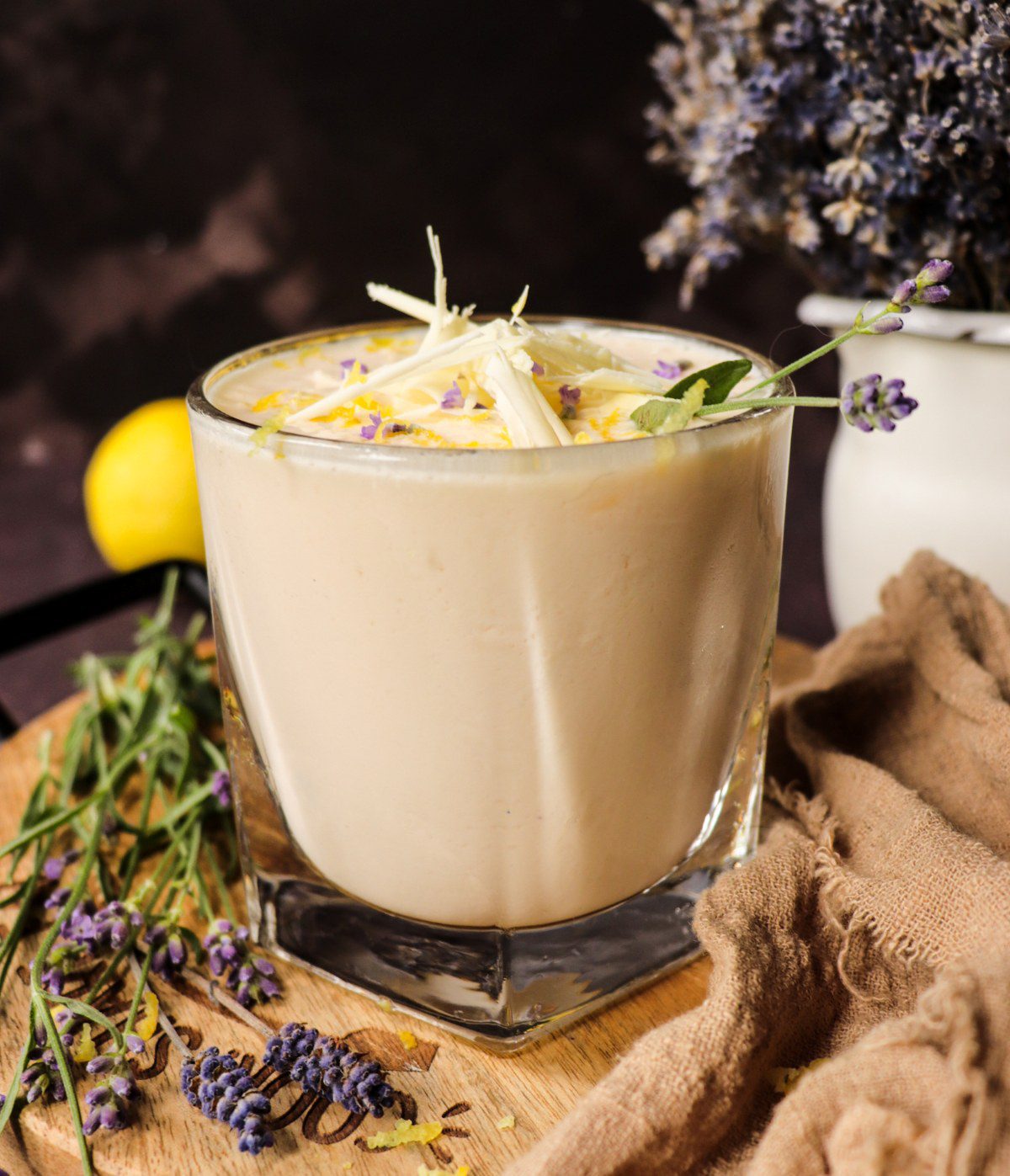 Boozy Limoncello Lavender Milkshake