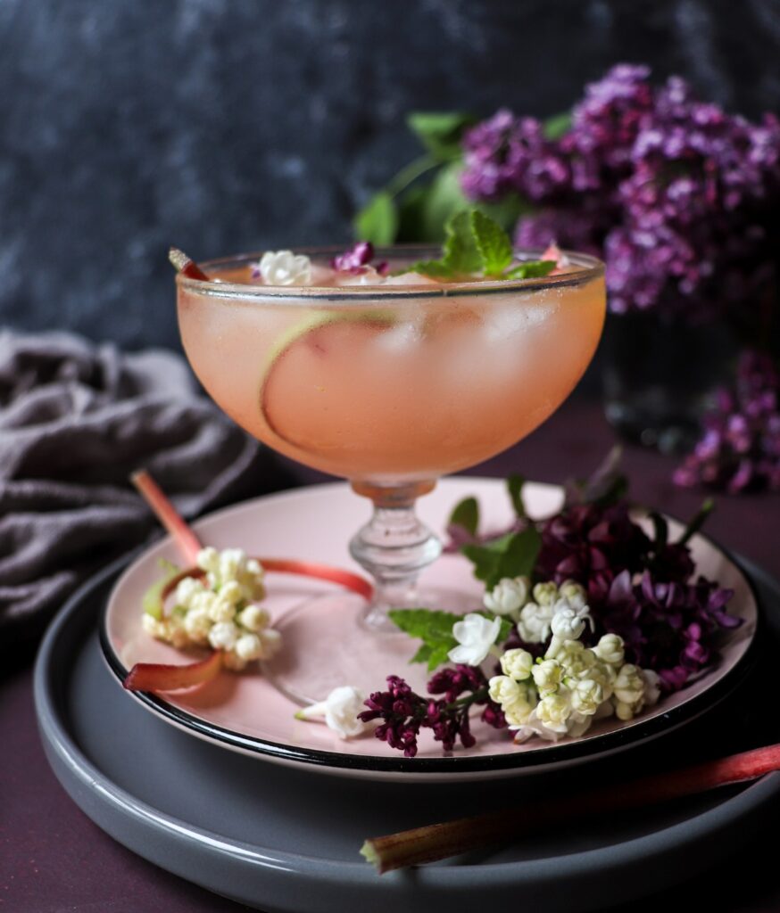 Rhubarb Honey Cocktail Recipe