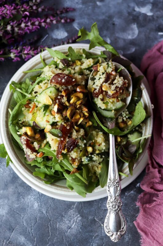 Couscous Salad with Apricots, Mint, and Pistachios