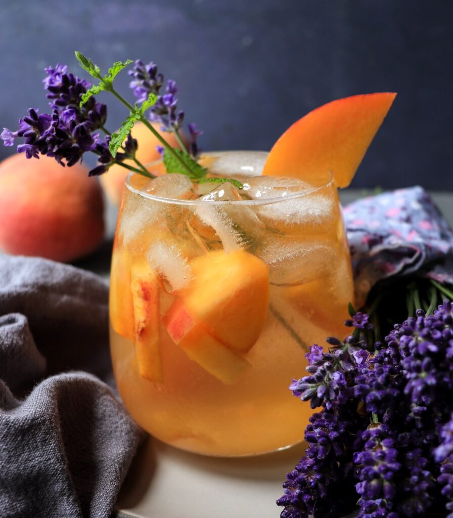 Lavender Peach White Sangria