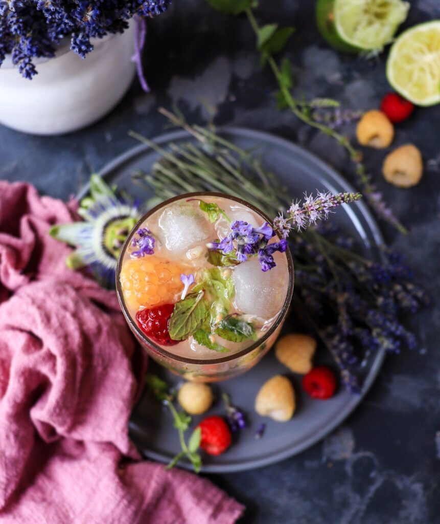Lavender Raspberry Mojito
