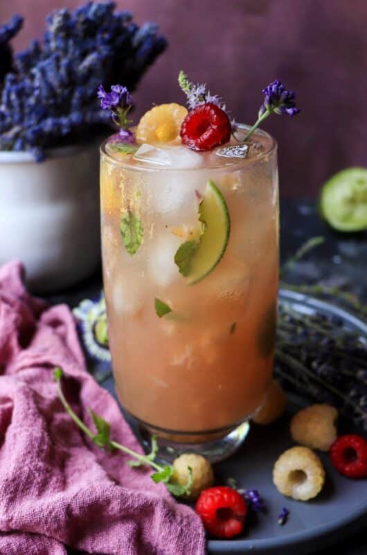 Lavender Raspberry Mojito