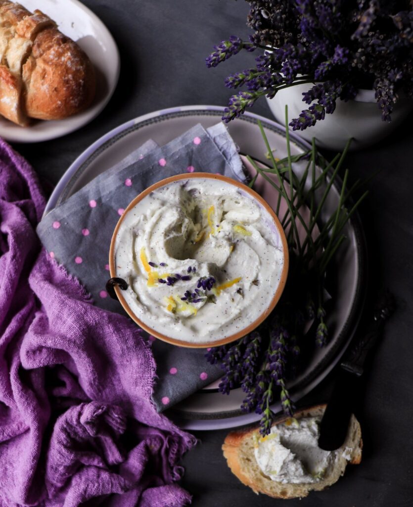 Lavender Vanilla Goat Cheese Spread