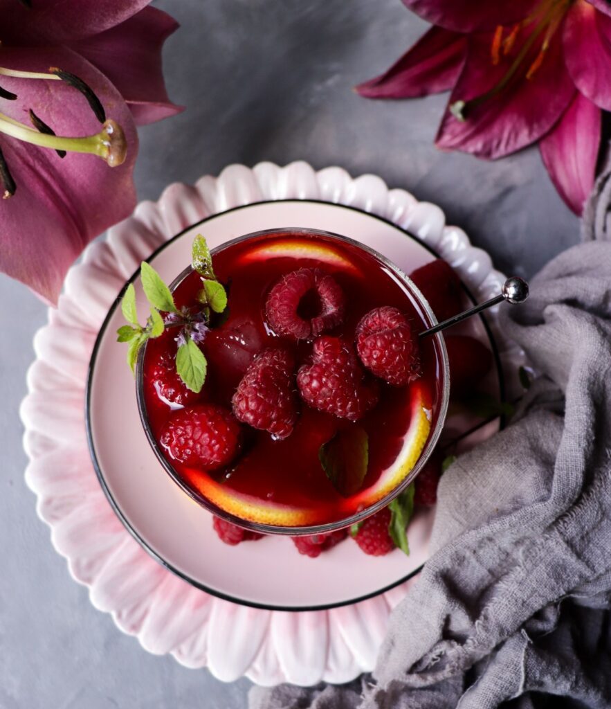 Raspberry Limoncello Gin Cocktail