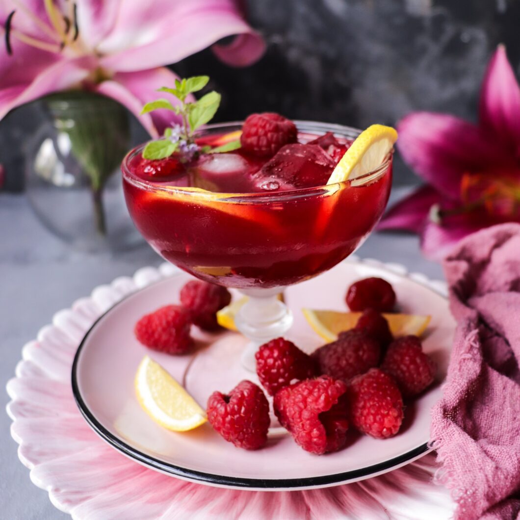 Raspberry Limoncello Gin Cocktail