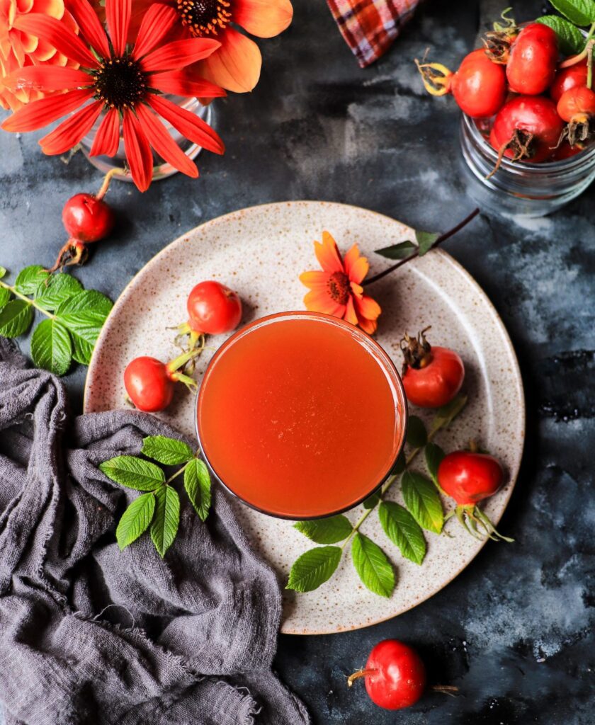 Homemade rosehip syrup recipe