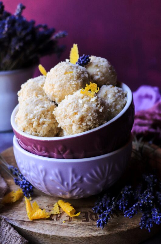 Lavender Lemon Wafer Truffles