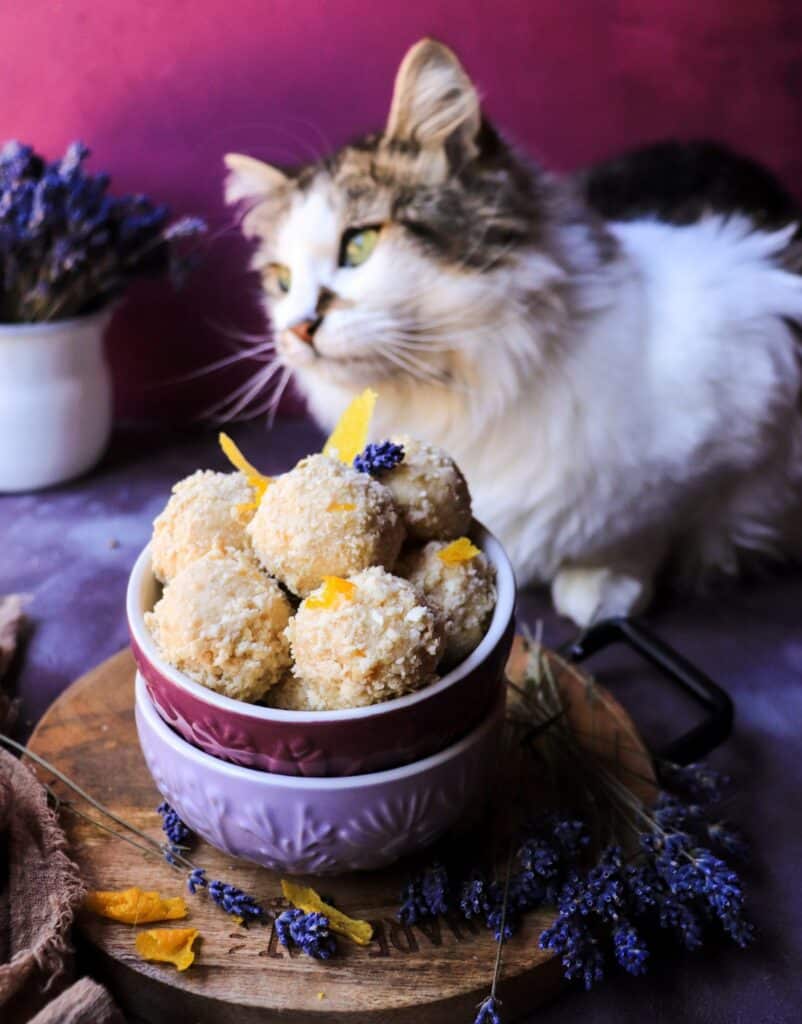 Lavender Lemon Wafer Truffles