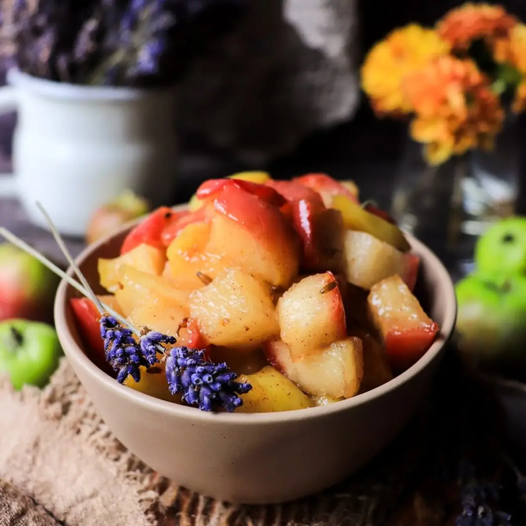 Lavender Maple Sautéed Apples
