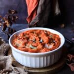 Recipe for Baked Mashed Sweet Potatoes with Prosciutto and Sage