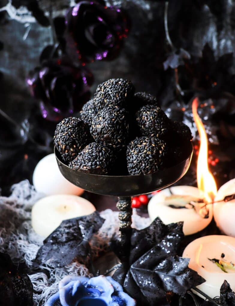 Black Sesame Seed Brigadeiro -Halloween Brazilian Fudgy Balls