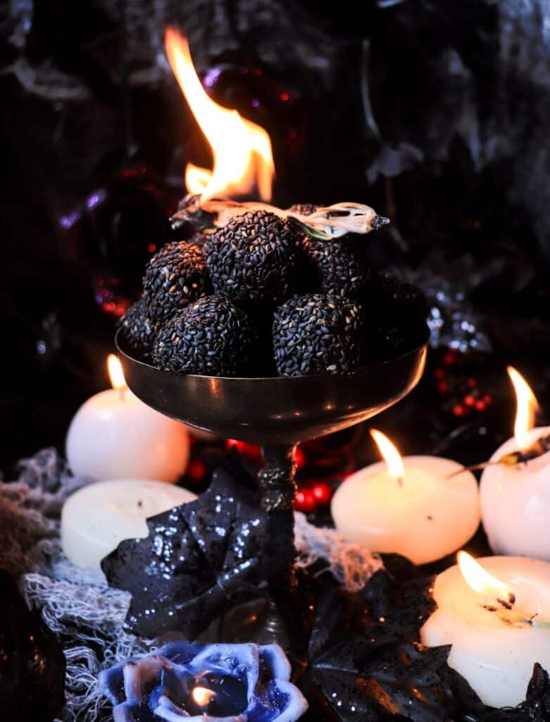 Black Sesame Seed Brigadeiro -Halloween Brazilian Fudgy Balls