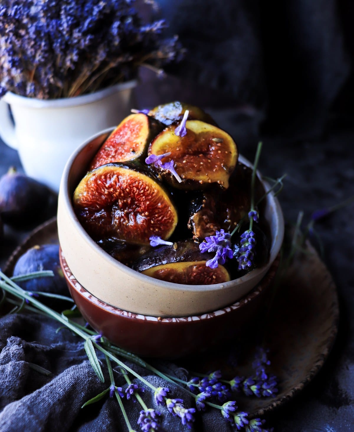 Caramelized Figs with Honey and Lavender (Skillet-Sauteed Figs recipe)