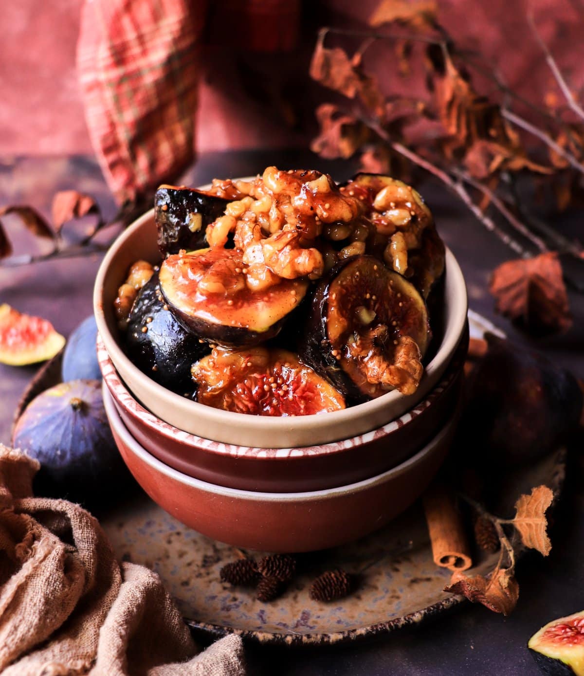 Maple Sautéed Figs with Walnuts and Vanilla