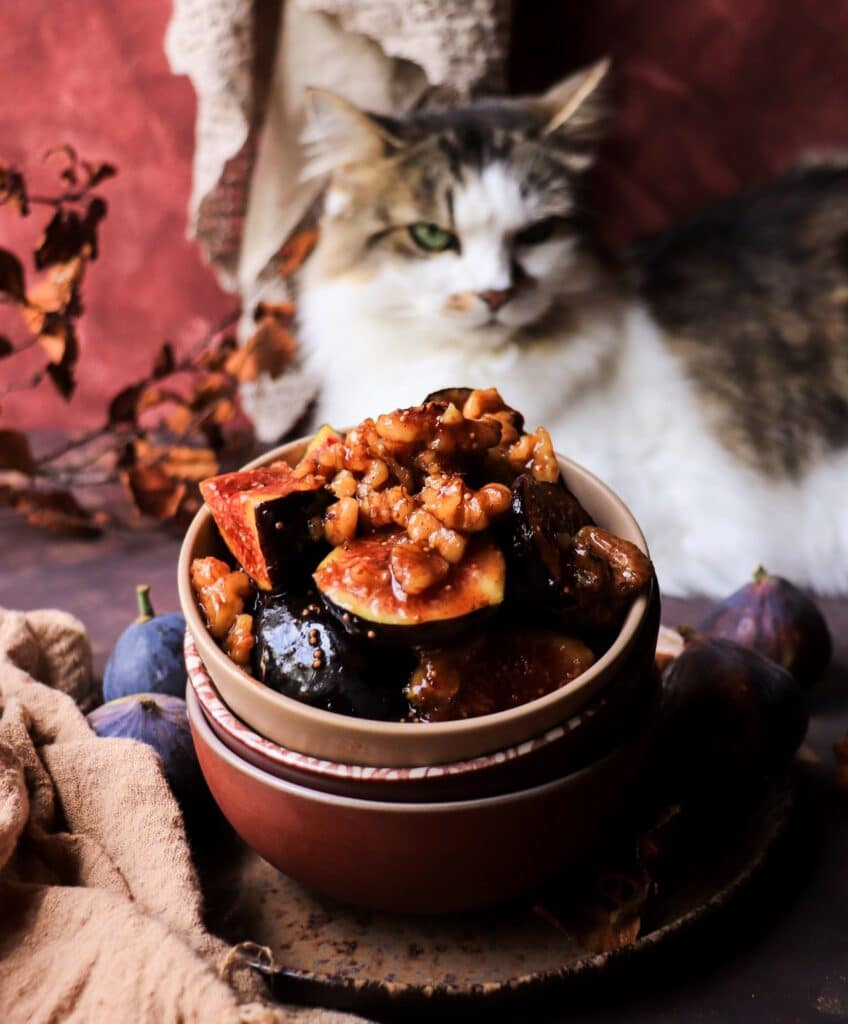 Maple Sautéed Figs with Walnuts and Vanilla